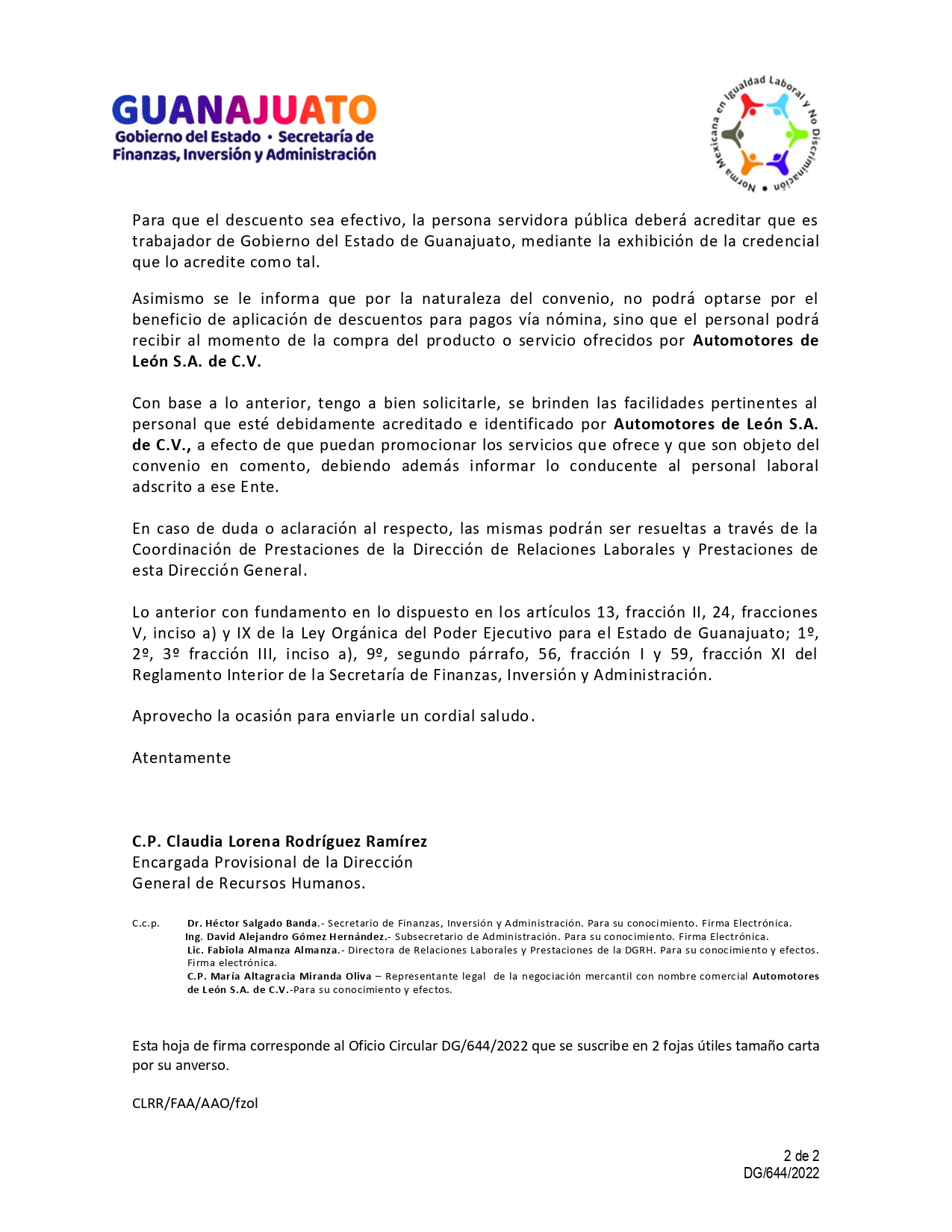 Automotriz Desarrollo Humano y Organizacional UPG